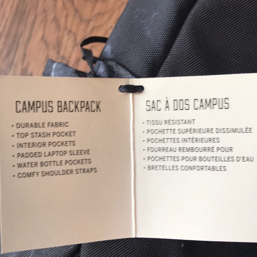 Campus Backpack - Black/White Marble - Picture 5 of 8
